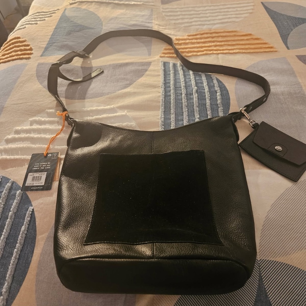 White stuff new leather purse